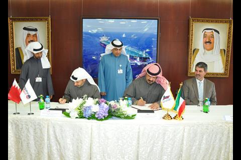 ASRY chairman Sheikh Daij and KOTC chief executive Sheikh Talal sign the agreement